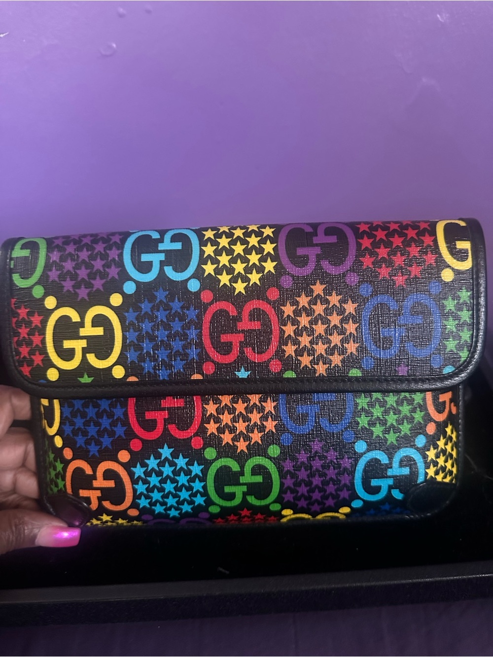 Gucci Multicolor GG Canvas Belt Bag